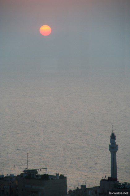 View from a a bar at Hamra district