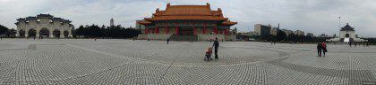 On the right side is the Chiang Kai-shek Memorial Hall