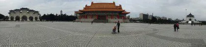 On the right side is the Chiang Kai-shek Memorial Hall