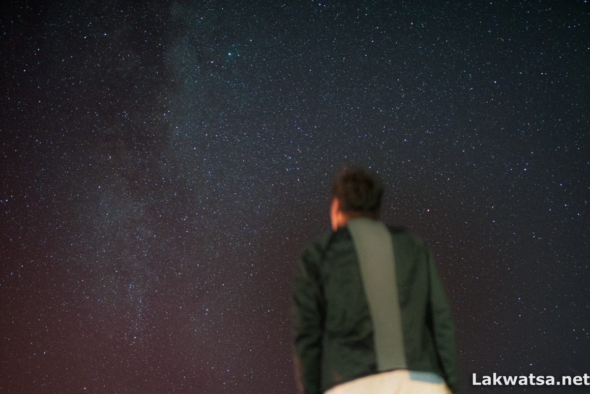 Staring at the Milky way