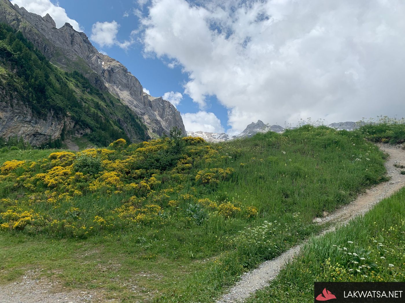 Along the the hiking path from Barage de Zeuzier to Mayens d'Arbaz