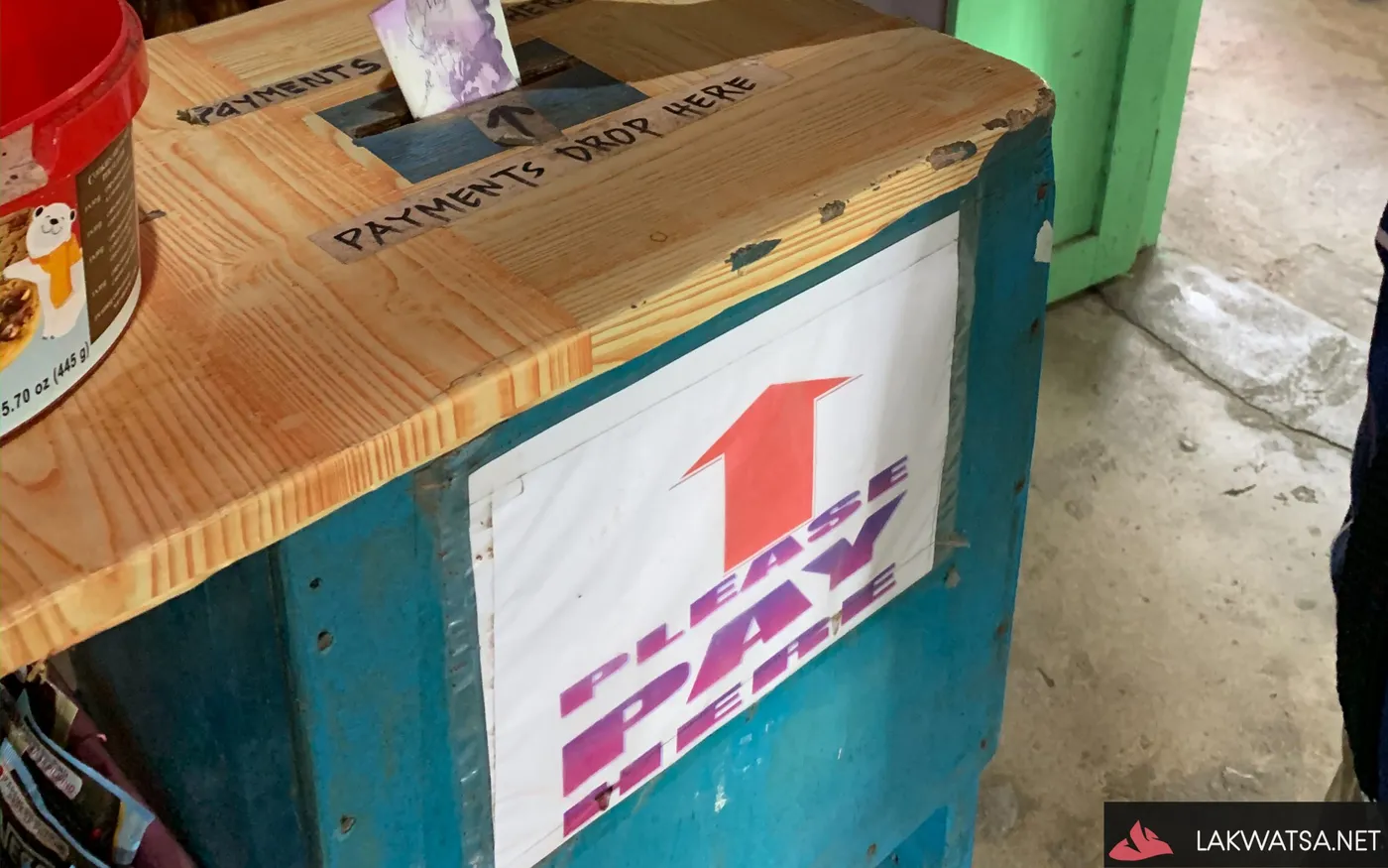 The Honesty Store and its unattended payment box - South Western tip of the island