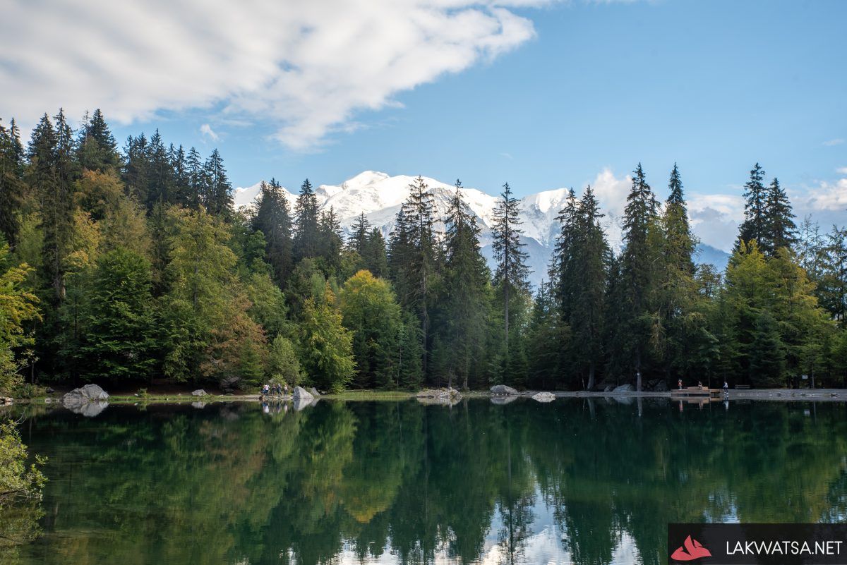 Mont Blanc view from Lac Vert