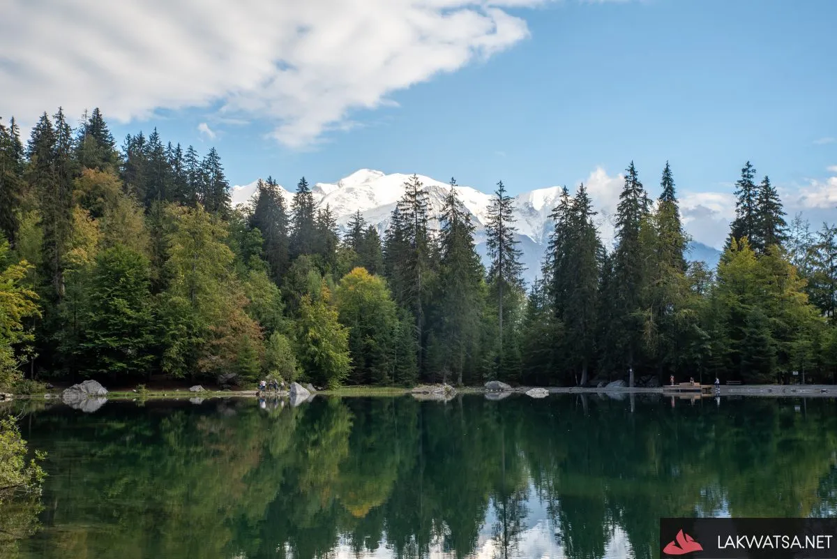 Mont Blanc view from Lac Vert