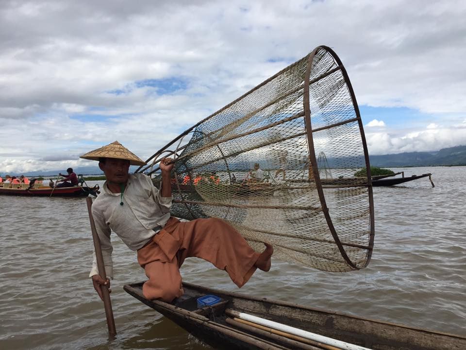 Fisherman at Inle lake, Thazi, Myanmar