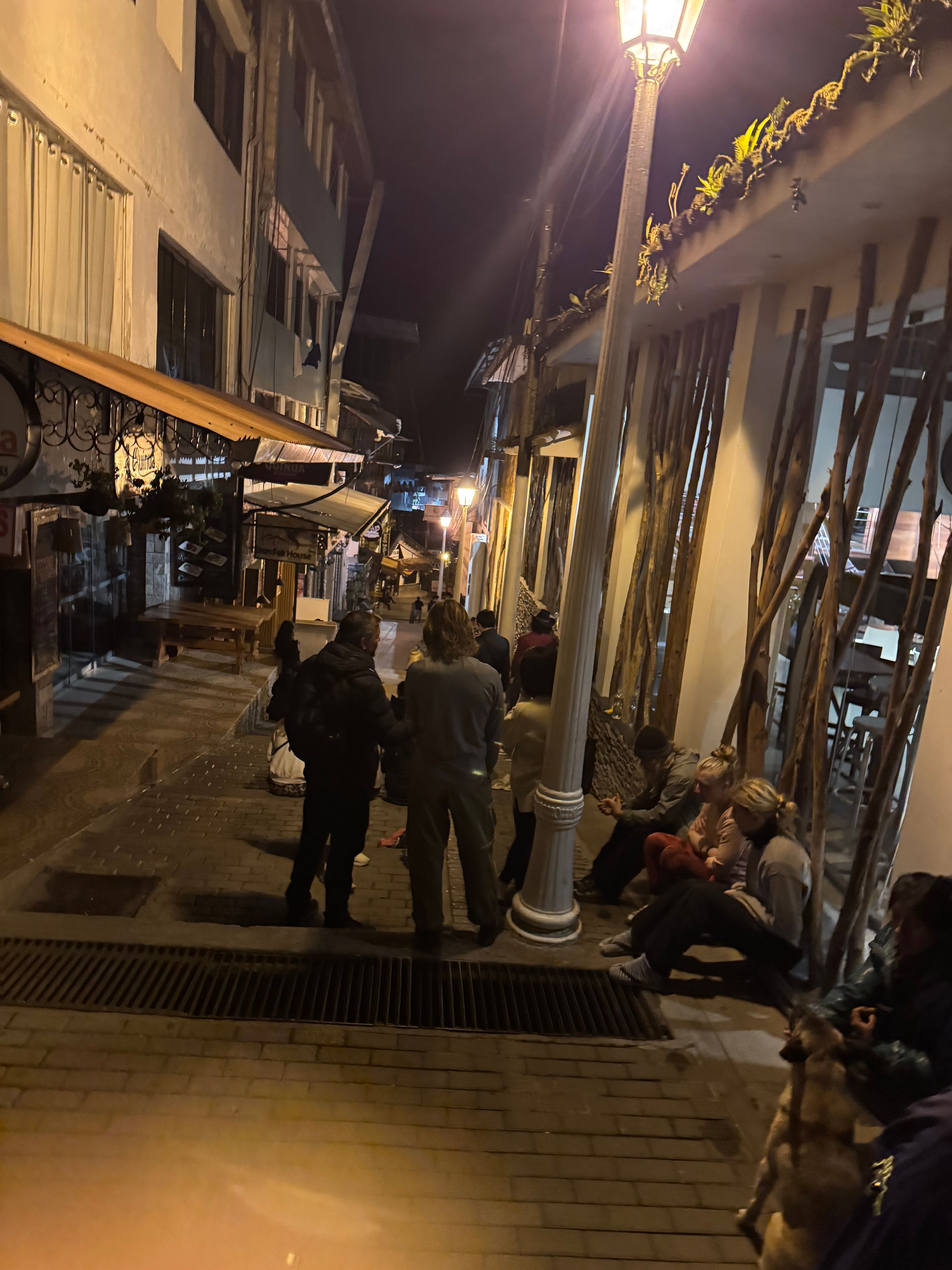 Early morning line at Aguas Calientes for last-minute Machu Picchu tickets. Some travelers arrive as early as 3 a.m. to secure their spot!
